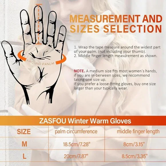 Women's Pink Winter Warm Thermal Fleece Lined Touchscreen Texting Gloves